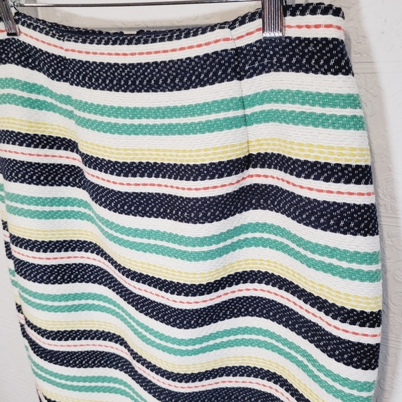 Brooks Brothers Costal Striped Pencil Skirt - Picture 4 of 8
